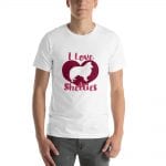 I Love Shelties Short-Sleeve Unisex T-Shirt