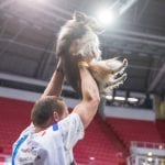 Julien Orand and Sheltie Maybe at the Agility World Championships 2019