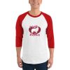 I Love Shelties Logo 3/4 Sleeve Raglan Shirt - Image 4