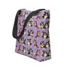 Halloween Sheltie Pattern Purple Tote Bag - Image 2