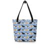 Blue Sheltie Pattern Tote Bag