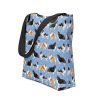 Blue Sheltie Pattern Tote Bag - Image 2