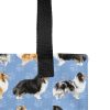 Blue Sheltie Pattern Tote Bag - Image 3